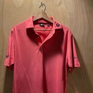 FootJoy Tour Vibrant Pink Polo Shirt for Men